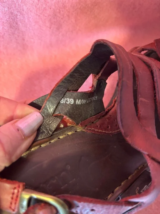 Born high wedge sandals - rich garnet red - Picture 5 of 5